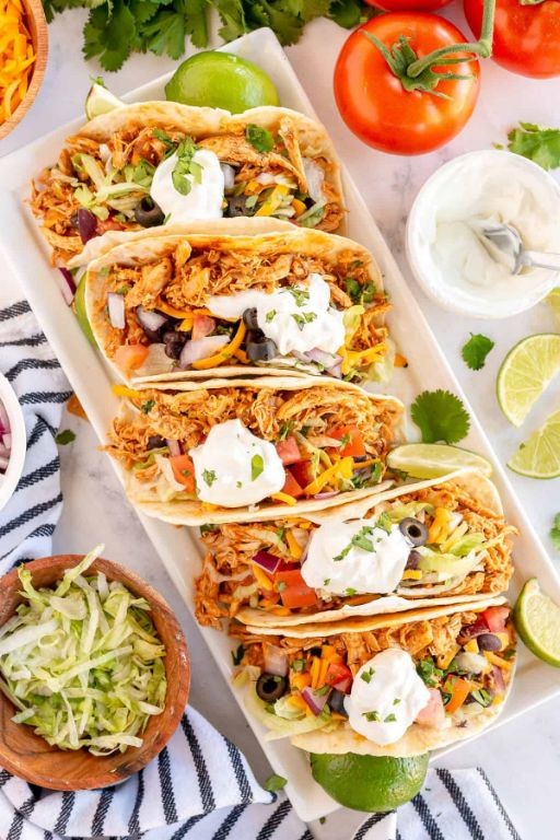 Instant Pot Rotisserie Chicken Tacos