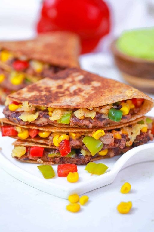 Jambalaya Quesadillas with Pepper Jack Cheese