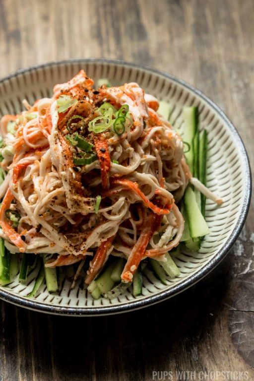 Japanese Kani Salad with Sesame Dressing