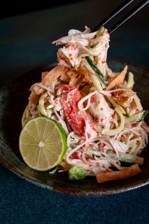 Kani Salad with Spicy Yuzu Dressing