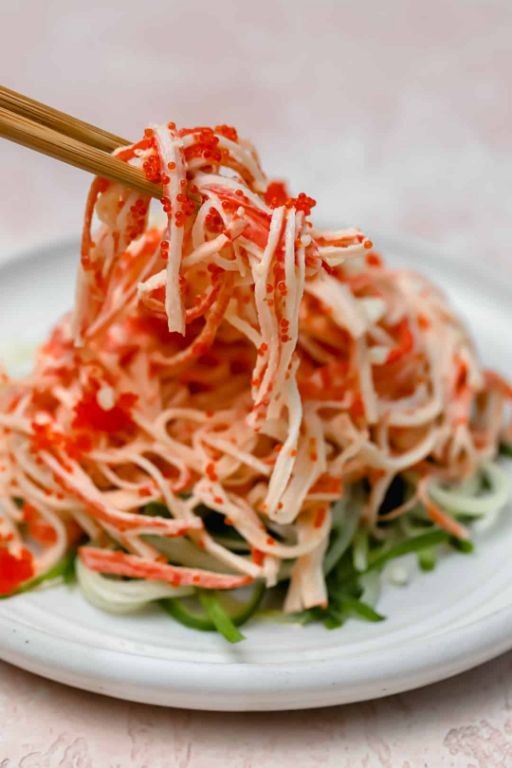 Kani Salad with Tobiko and Seaweed