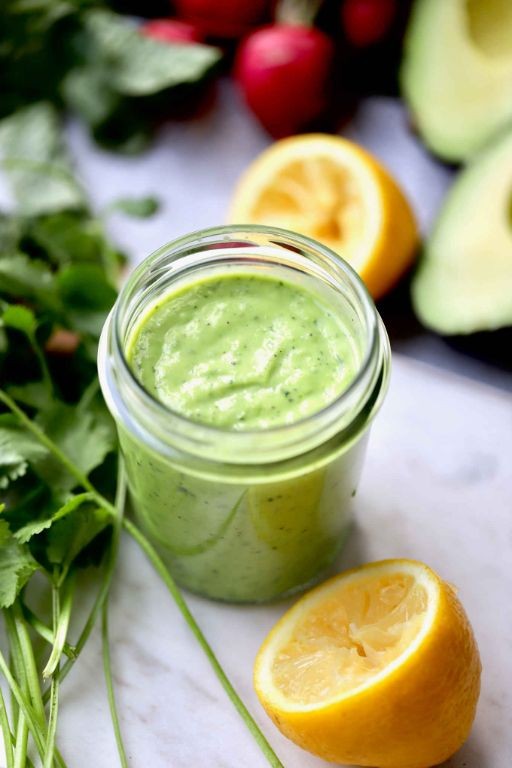 Kefir-Based Green Goddess Dressing