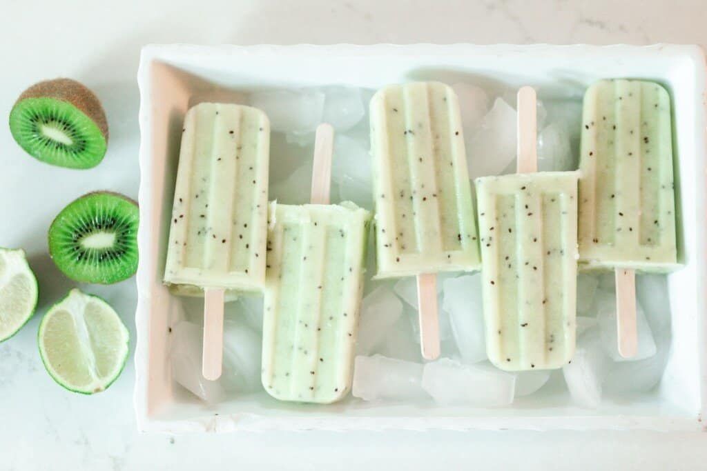 Kiwi Lime Popsicles