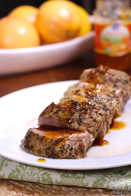 Kumquat Glazed Pork Tenderloin