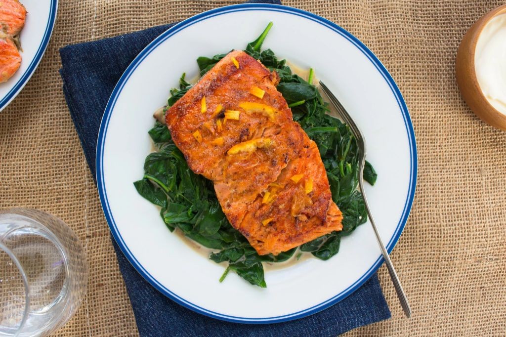 Kumquat and Maple Glazed Salmon