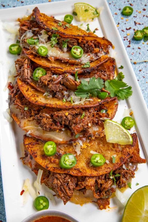 Lamb Quesabirria Tacos