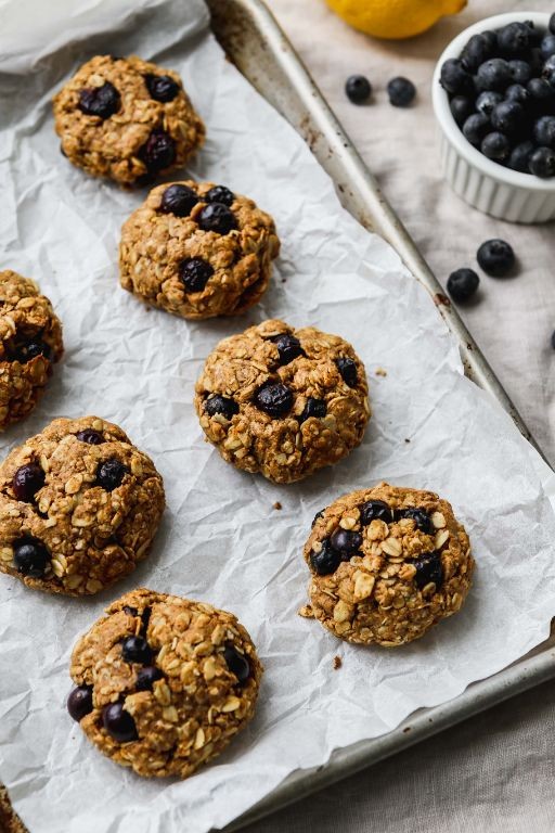 Lemon Blueberry Oatmeal Cookies