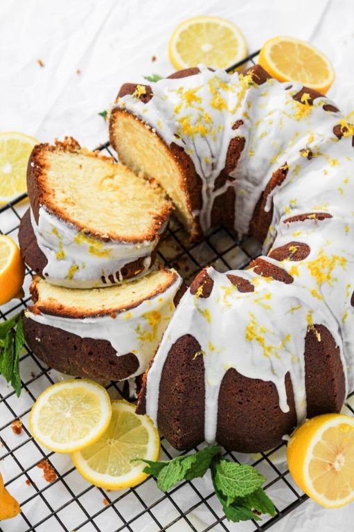 Lemon Glazed Preacher Cake