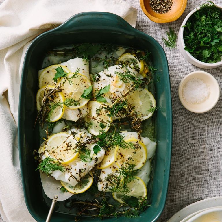 Lemon Herb Roasted Cod