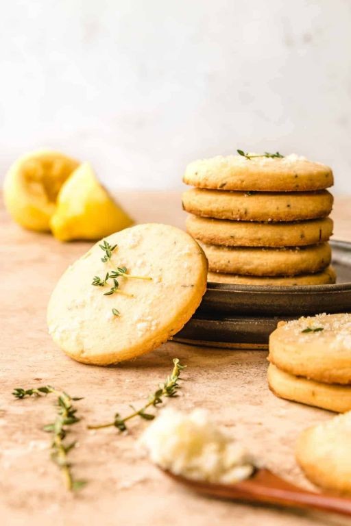 Lemon Thyme Shortbread Cookies