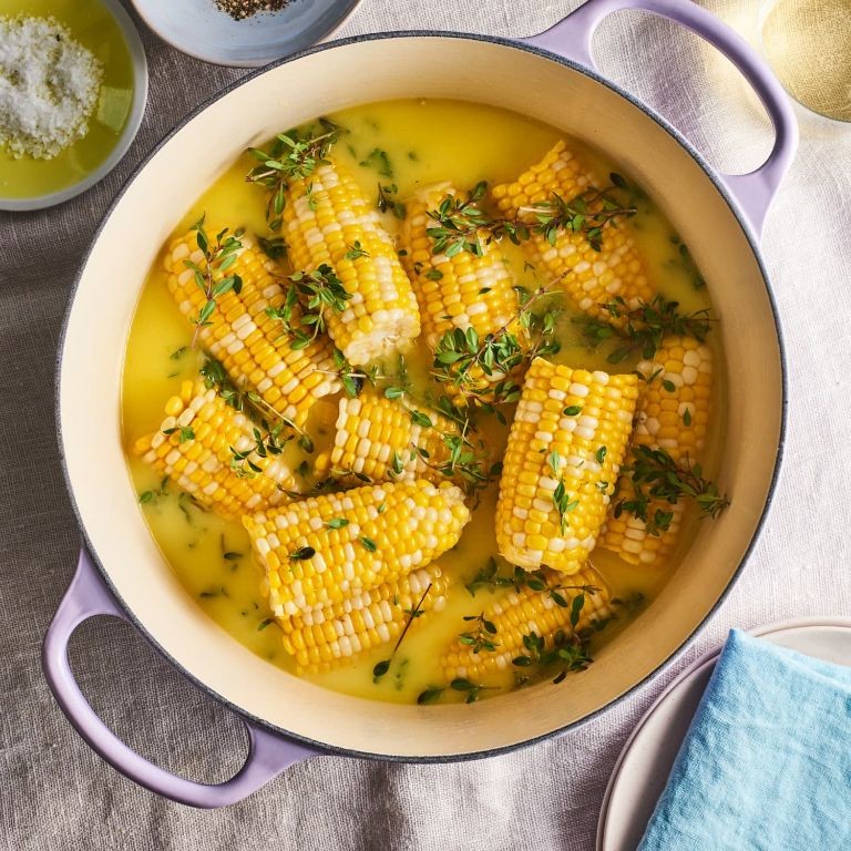 Lemon Thyme and Garlic Butter Corn on the Cob