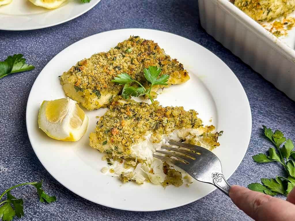 Lemon-Herb Panko Fried Cod