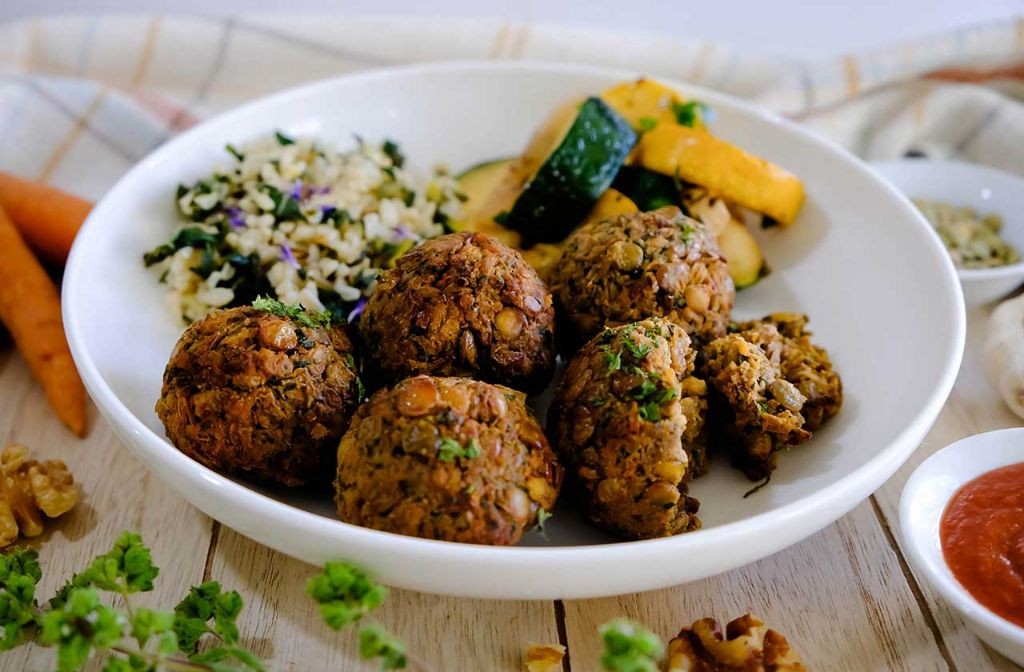 Lentil and Walnut Meatballs