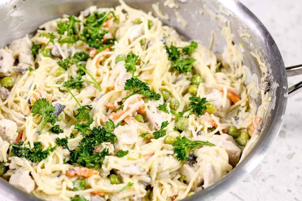Lightened-Up Turkey Tetrazzini