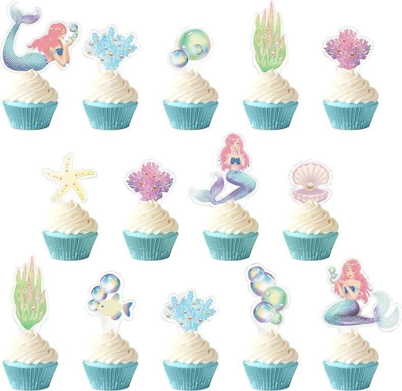 Little Mermaid Underwater Cupcakes
