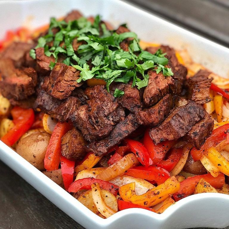 London Broil Hash with Potatoes and Peppers