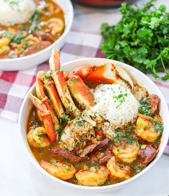 Louisiana Seafood Gumbo Dressing