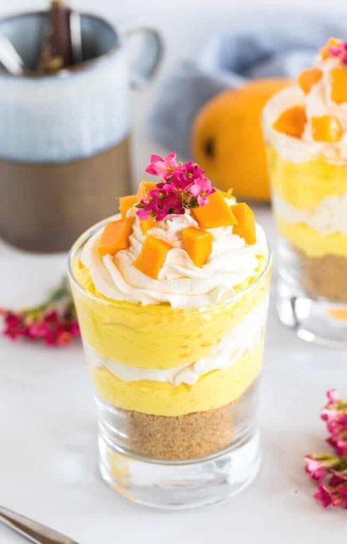 Mango Cream Cheese Jello Trifle