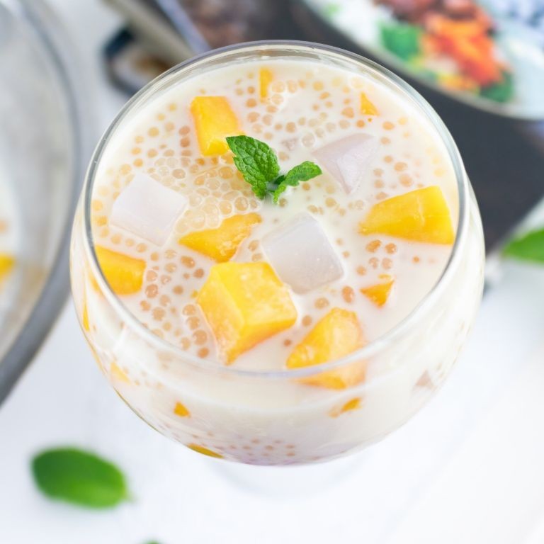 Mango Kadubu with Coconut Milk