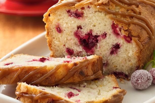 Maple Glazed Cranberry Bread