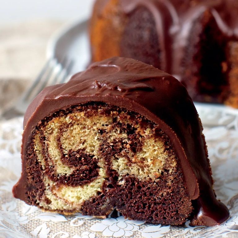Marble Bundt Cake with Cake Mix