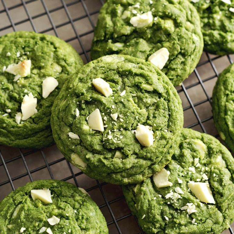 Matcha White Chocolate Cookies