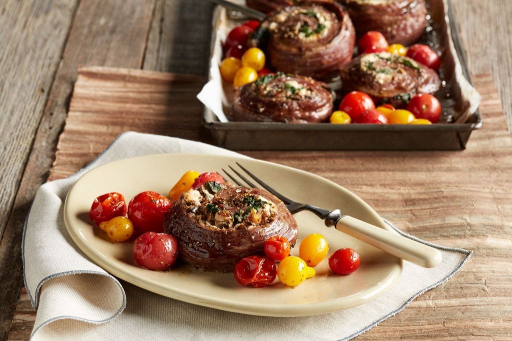 Mediterranean Olive Tapenade Flank Steak Pinwheels
