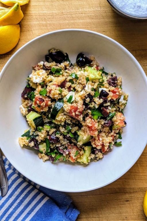 Mediterranean Quinoa Tabouli with Feta