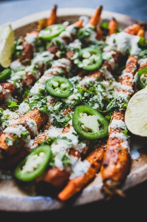 Mexican Street-Style Roasted Carrots
