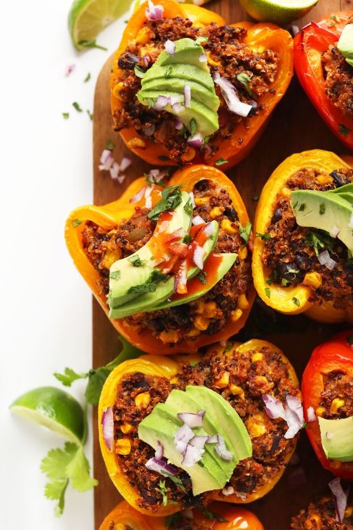 Mexican Stuffed Bell Peppers with Quinoa