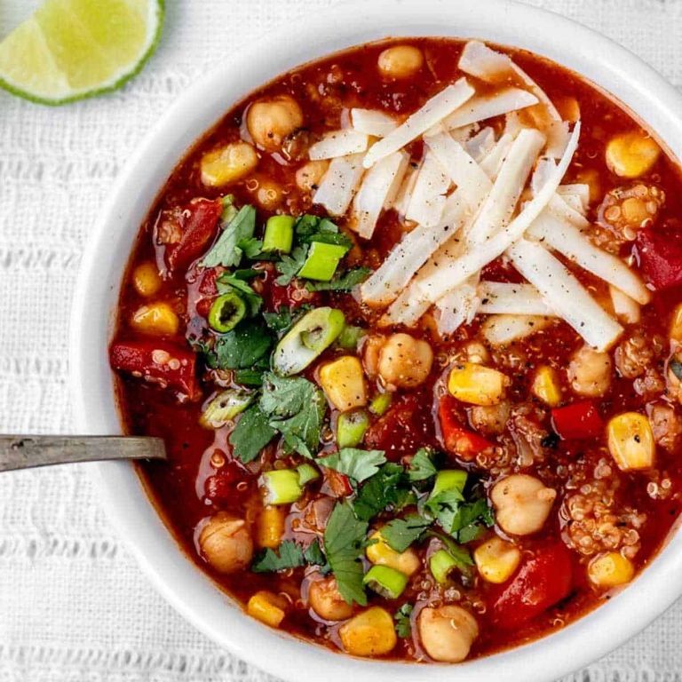 Mexican-Inspired Chickpea Soup with Lime and Cilantro