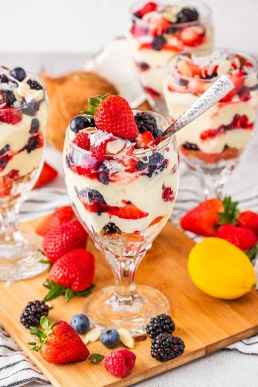 Mixed Berry Pie Filling Parfait