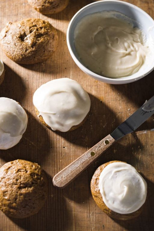 Molasses Spice Cookies with Brown Butter Icing