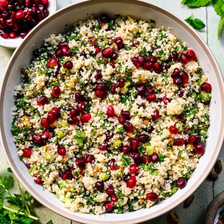Moroccan Couscous Salad with Pomegranate