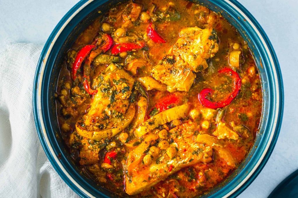 Moroccan Fish Tagine with Couscous