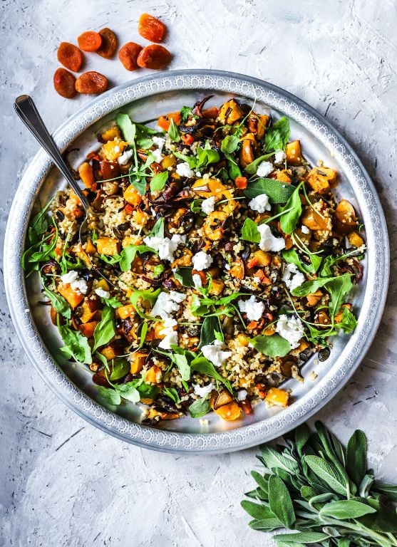 Moroccan-Spiced Bulgar Salad with Dried Apricots