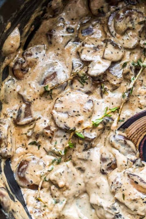 Mushroom and Thyme Cream Sauce