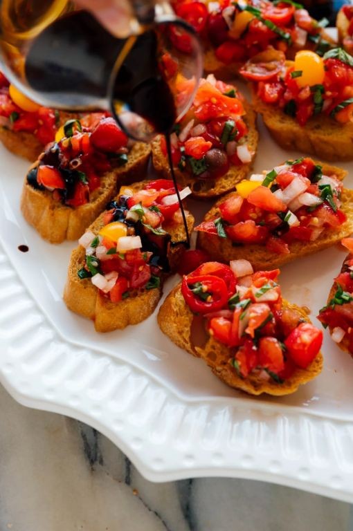Olive Oil Drizzled Bruschetta