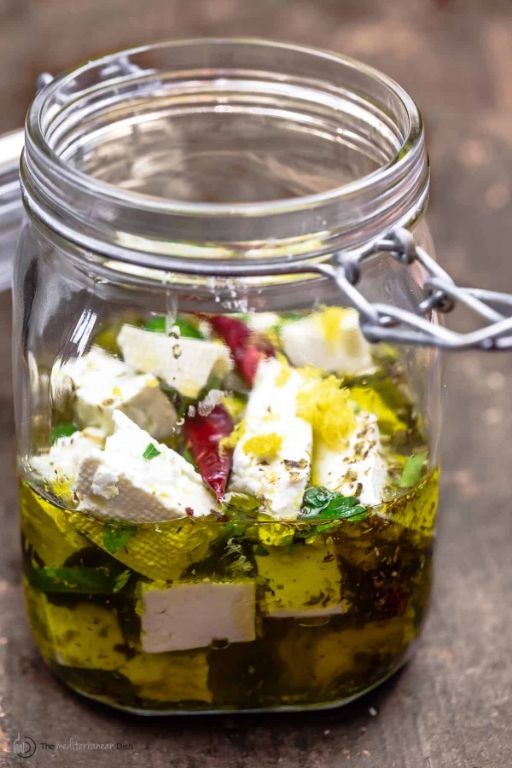 Olive Oil Marinated Feta Cheese