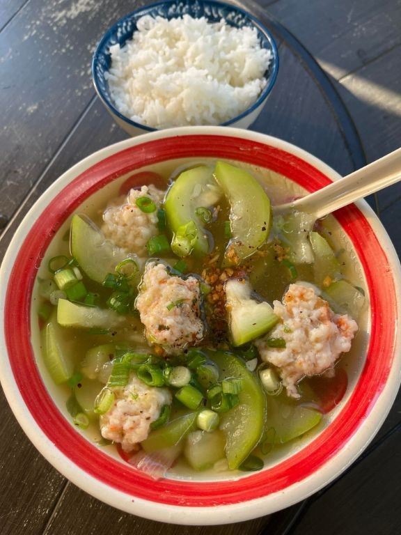 Opo Squash and Egg Drop Soup