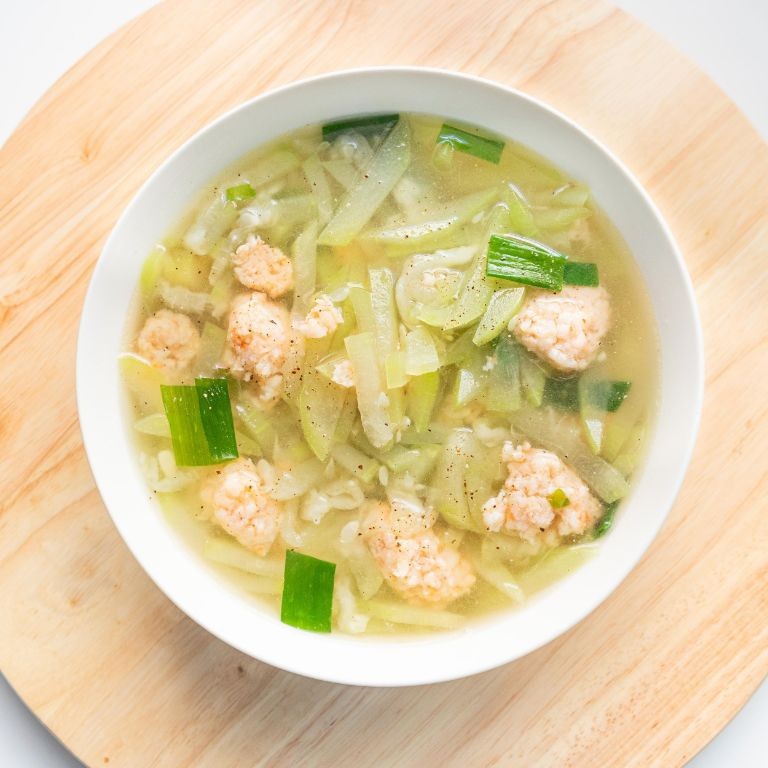Opo Squash and Shrimp Soup