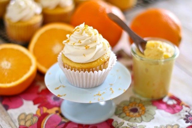 Orange Blossom Steamed Cupcakes