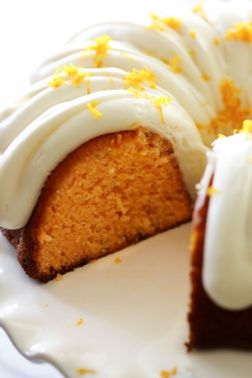 Orange Creamsicle Bundt Cake with Cake Mix