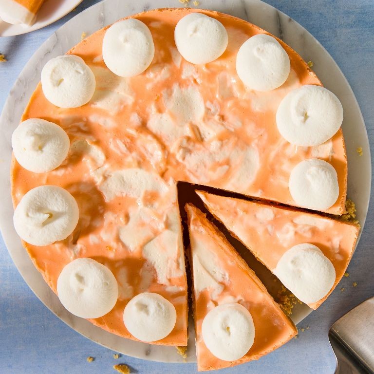 Orange Creamsicle Jello Cheesecake