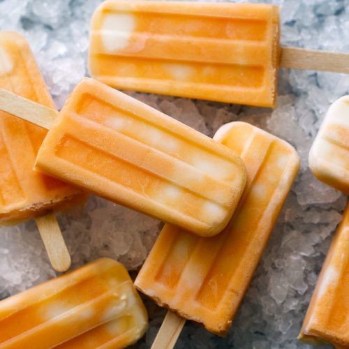Orange Creamsicle Popsicles