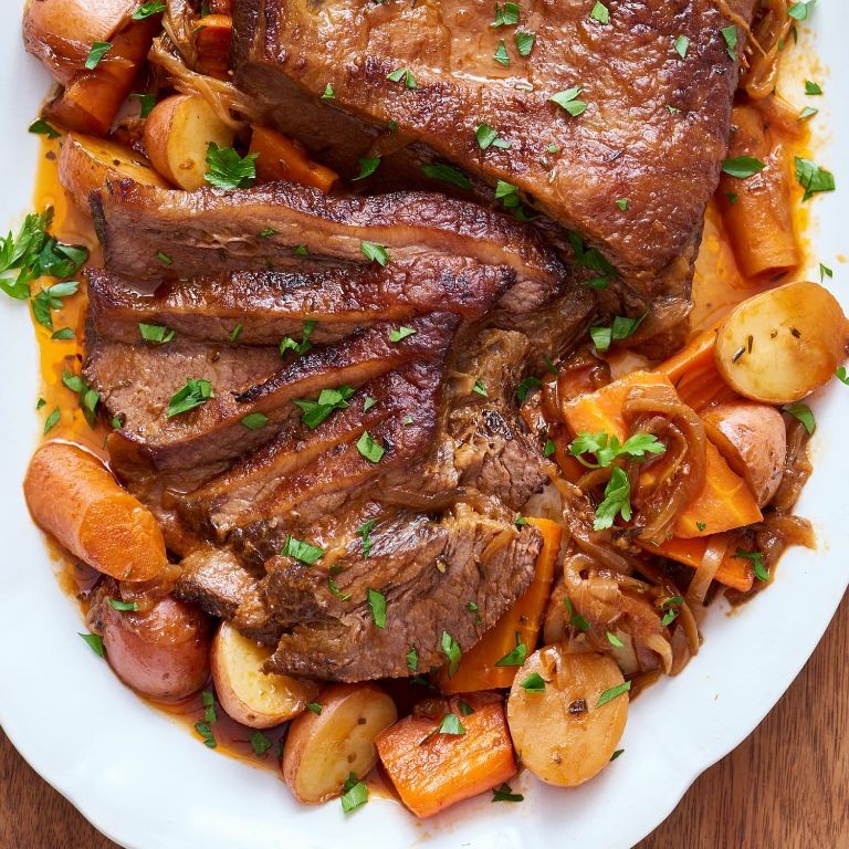 Oven-Baked Brisket with Root Vegetables