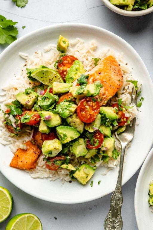 Pan-Fried Salmon with Avocado Salsa