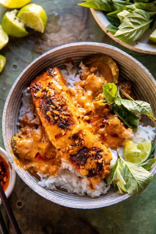 Pan-Seared Salmon with Coconut Curry Sauce