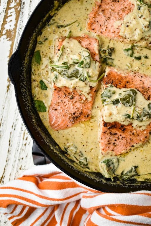 Pan-Seared Salmon with Creamy Dijon Sauce