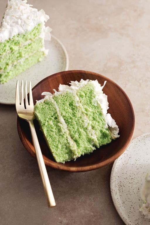 Pandan Coconut Sponge Cake